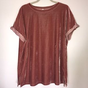 Wishlist velvet shirt